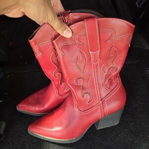 Wild Fable Red Heeled Cowboy Boots